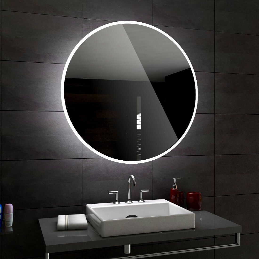 Mirrors: Round Line – Quality Kitchen Cabinet Doors Since 2005 Pertaining To Edge Lit Led Wall Mirrors (View 4 of 15)