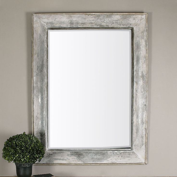 Morava Rust Aged Gray Mirror | Gray Mirror, Barn Wood Picture Frames Inside Gray Washed Wood Wall Mirrors (View 5 of 15)