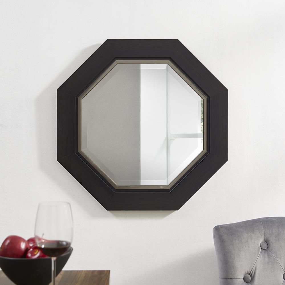 Octagon Wall Mirror With Metal Bezel | Ojcommerce Throughout Octagon Wall Mirrors (View 7 of 15)