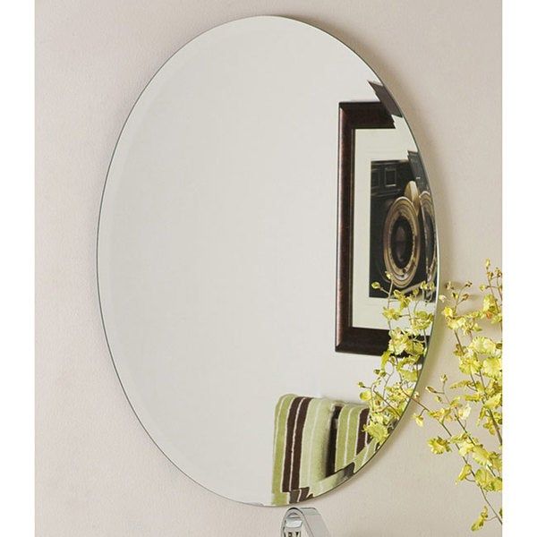 Odelia Oval Bevel Frameless Wall Mirror – Free Shipping Today With Oval Beveled Frameless Wall Mirrors (View 6 of 15)