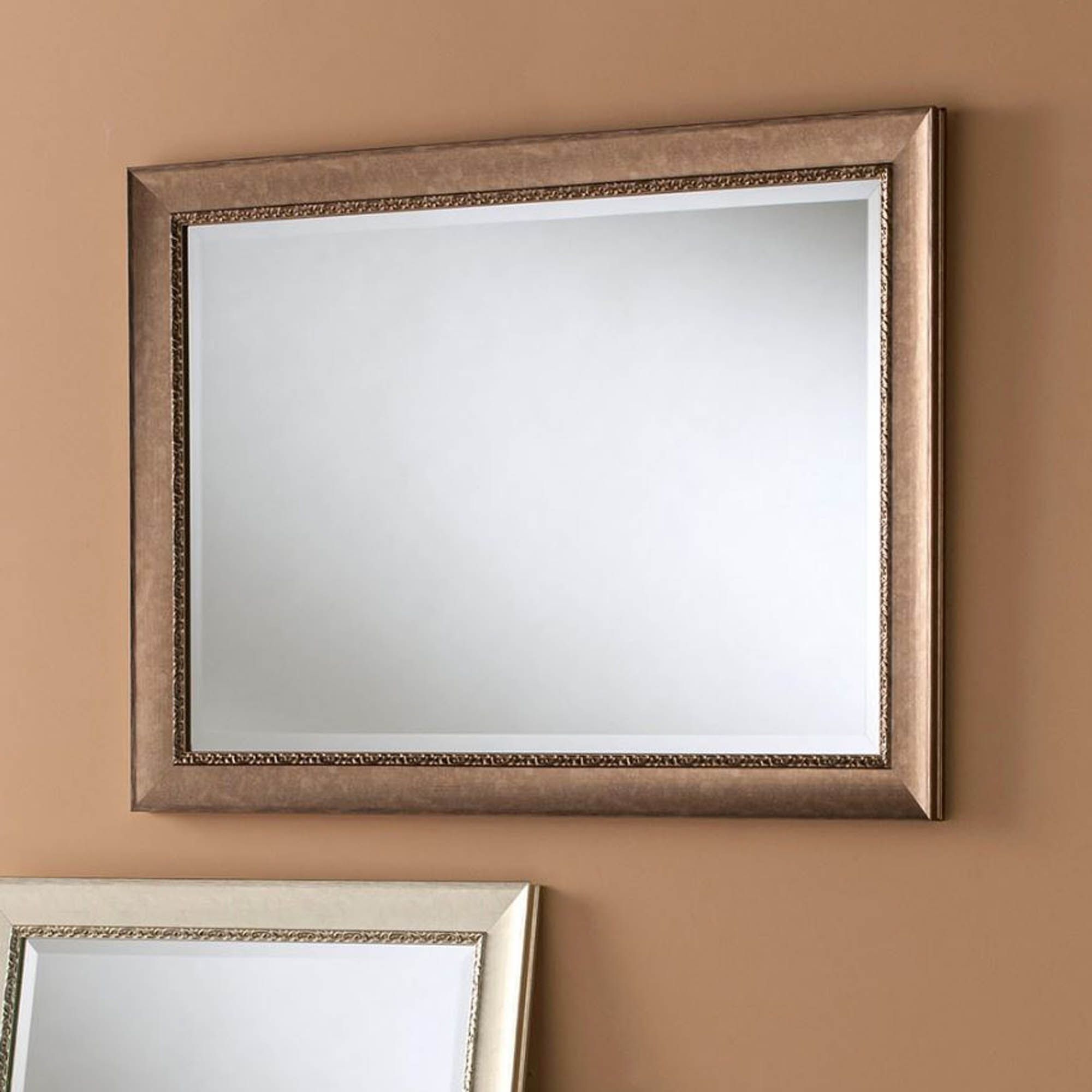 Ornate Rectangular Bronze Finished Wall Mirror | Homesdirect365 For Bronze Wall Mirrors (View 6 of 15)