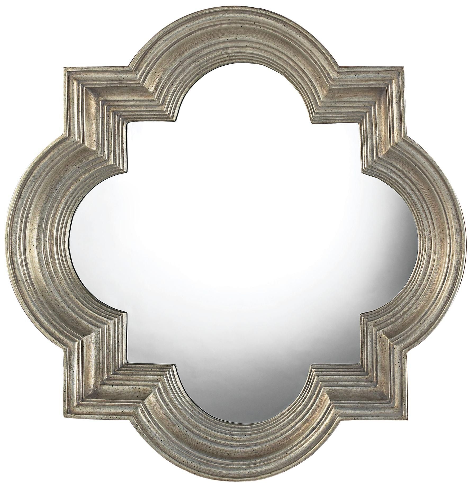 Osbourne Midland Silver 30" High Mirror – #X7138 | Lamps Plus | Framed For Metallic Silver Framed Wall Mirrors (View 14 of 15)
