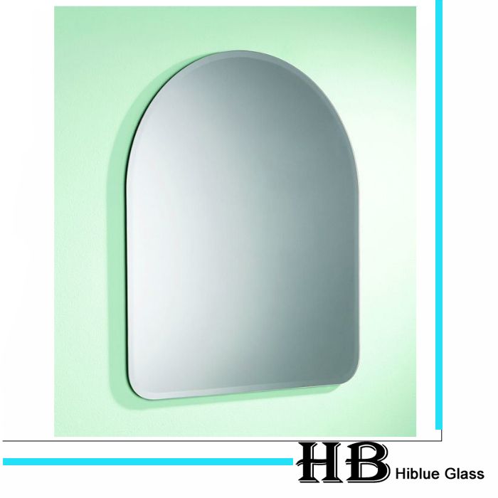 Oval Frameless Mirror With 18Mm Beveled Edge With Regard To Oval Beveled Frameless Wall Mirrors (View 15 of 15)