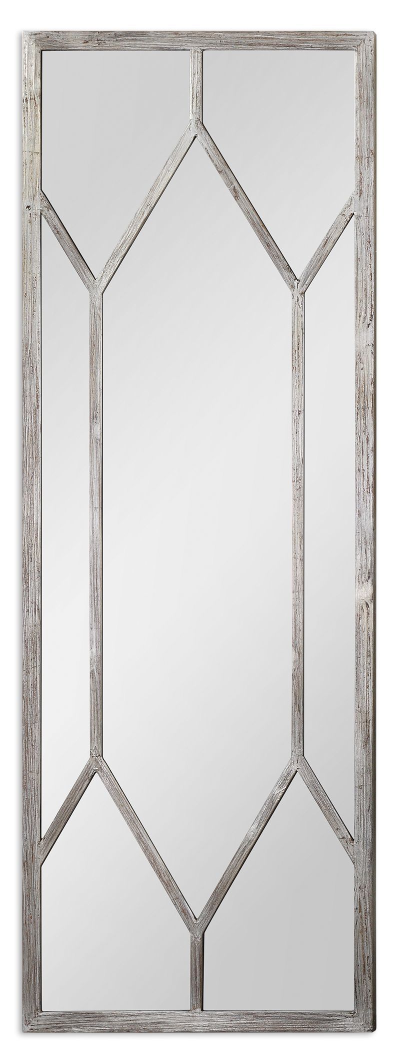 Oversized Champagne Silver Leaf Wall Floor Mirror Large 79'' Xl French For Gold Leaf Floor Mirrors (View 9 of 15)