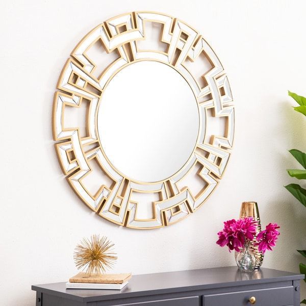 Overstock: Online Shopping – Bedding, Furniture, Electronics With Round Grid Wall Mirrors (View 11 of 15)