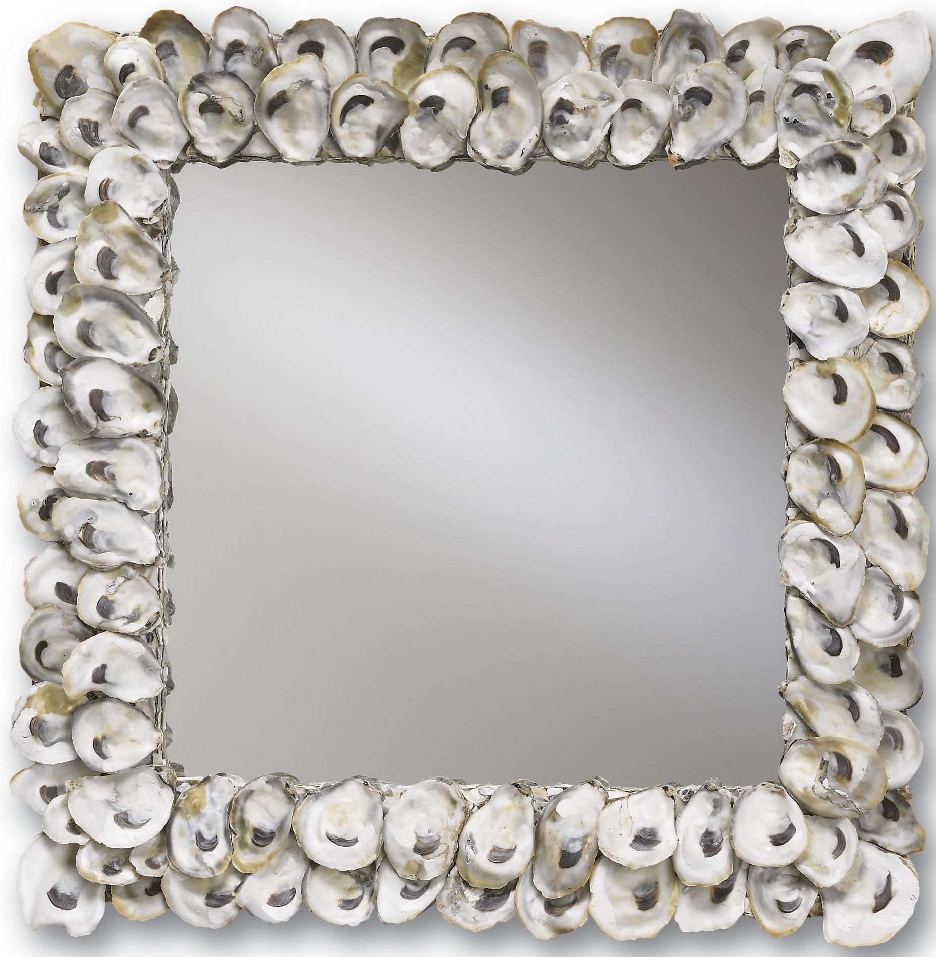 Oyster Shell Mirror, Squarecurrey And Company – Nis291843650 With Regard To Shell Wall Mirrors (View 5 of 15)