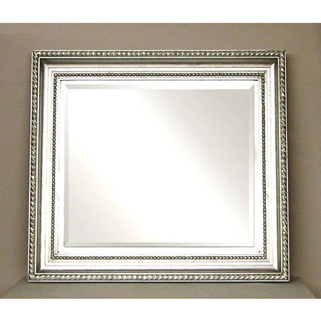 Painted Brushed Nickel Wall Mirror – Free Shipping Today – Overstock With Regard To Brushed Gold Wall Mirrors (View 12 of 15)