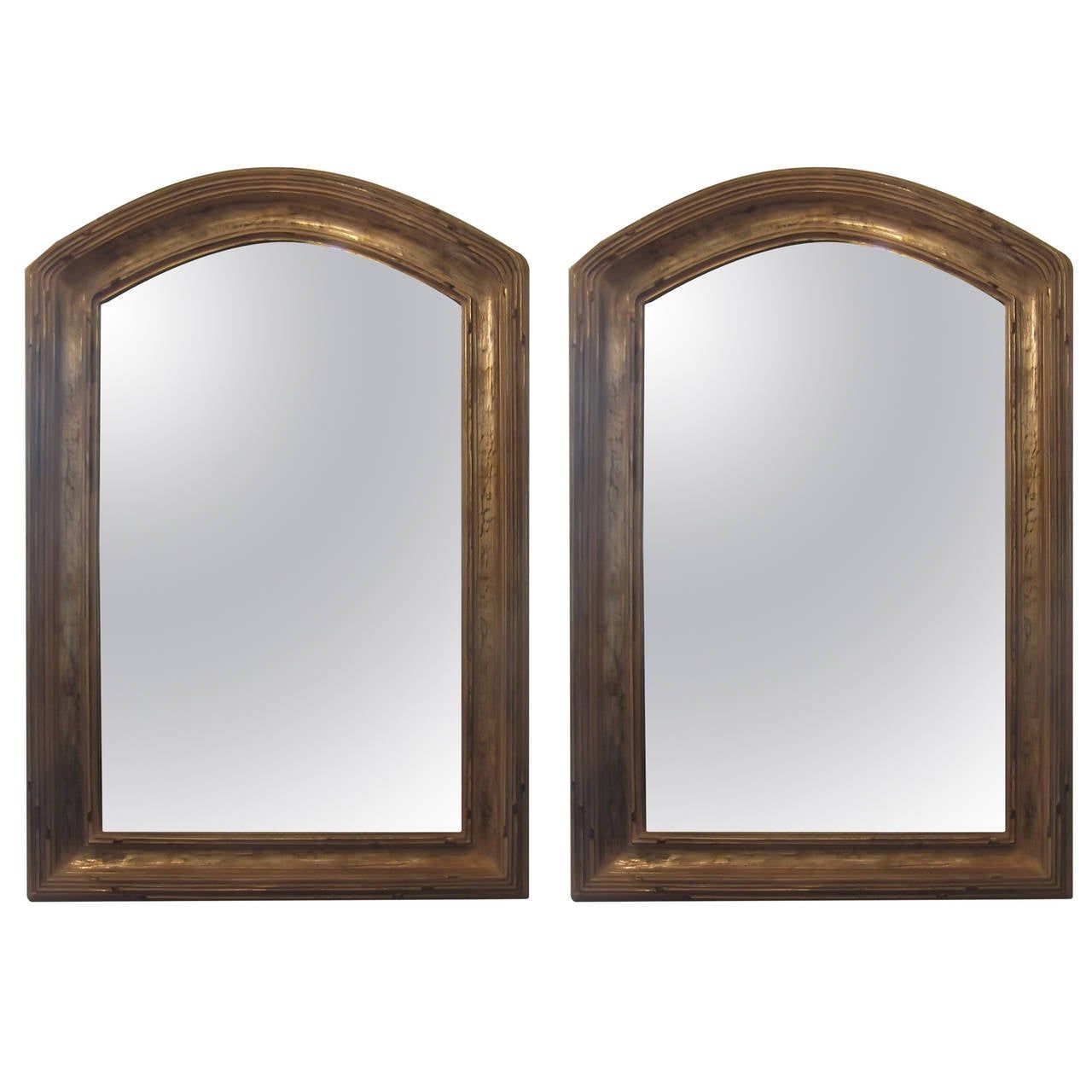 Pair Of Giltwood Arched Top Mirrors At 1Stdibs With Regard To Gold Arch Top Wall Mirrors (View 7 of 15)