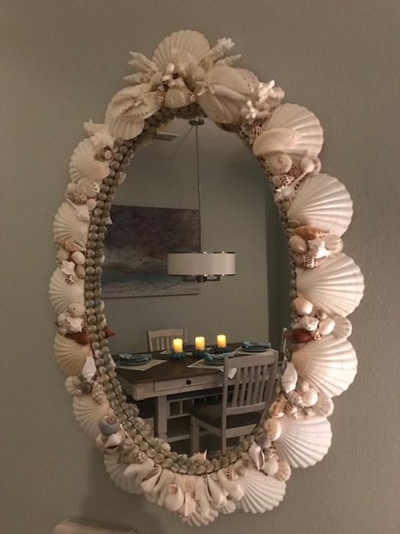 Pin On Sea Shell Mirrors In Shell Wall Mirrors (View 13 of 15)