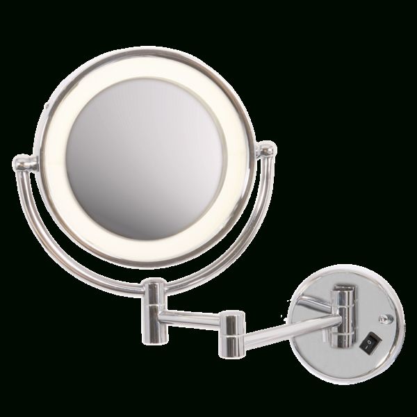 Polished Chrome Mirror Wall Light With Switch | Springlights Within Polished Chrome Wall Mirrors (View 14 of 15)