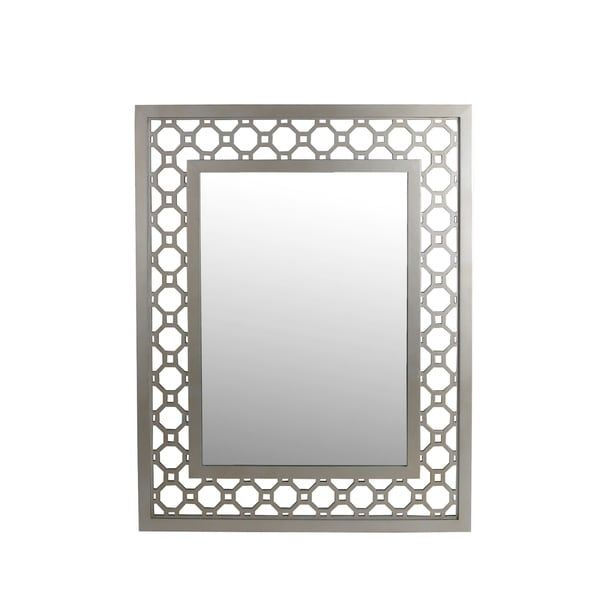 Privilege Rectangular Beveled Glass Wall Mirror – Free Shipping Today With Regard To Printed Art Glass Wall Mirrors (View 8 of 15)