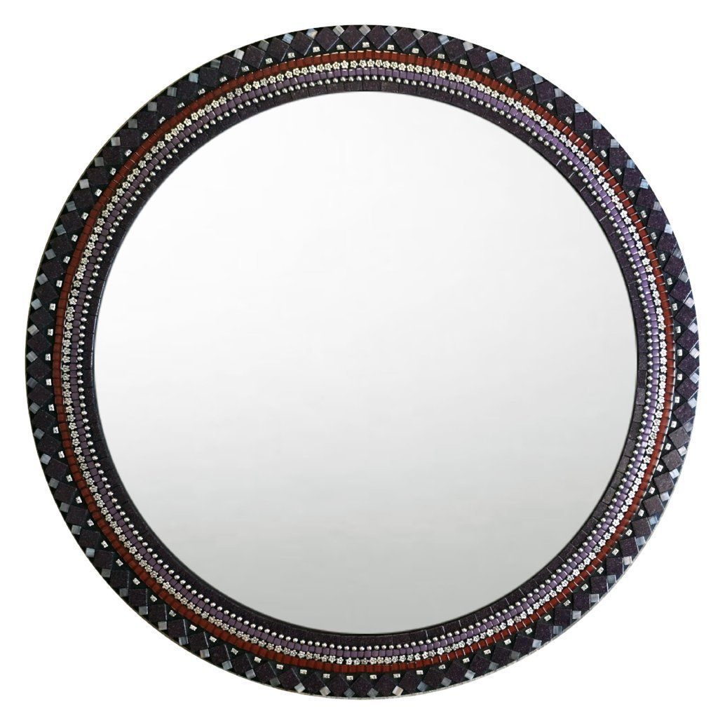 Purple And Red Wall Mirror | Red Walls, Mirror, Mirror Mosaic With Red Wall Mirrors (View 14 of 15)