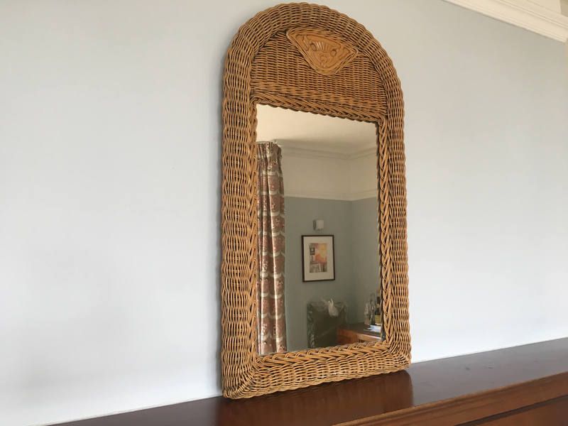 Rattan Rectangular Mirror / Wrapped Rattan Rectangular Mirror – Mecox With Rattan Wrapped Wall Mirrors (View 11 of 15)