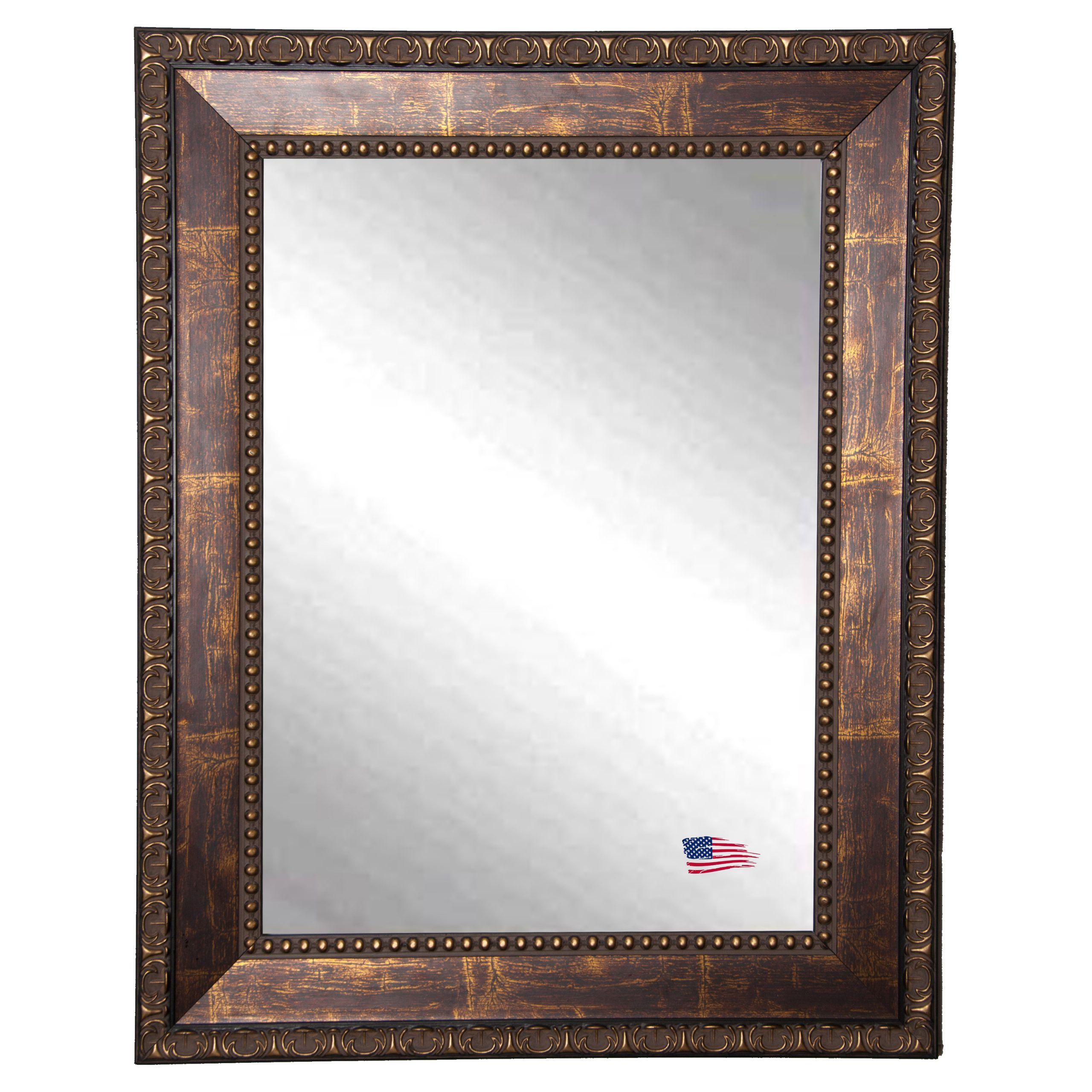 Rayne Mirrors Traditional Copper Bronze Wall Mirror – Mirrors At Hayneedle Intended For Woven Bronze Metal Wall Mirrors (View 11 of 15)
