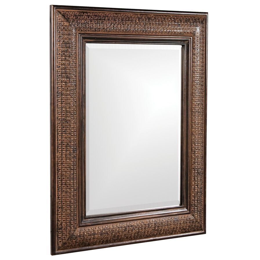 Rectangle Bronze Wood Mirror | Rectangular Mirror, Wood Framed Mirror Within Squared Corner Rectangular Wall Mirrors (View 7 of 15)