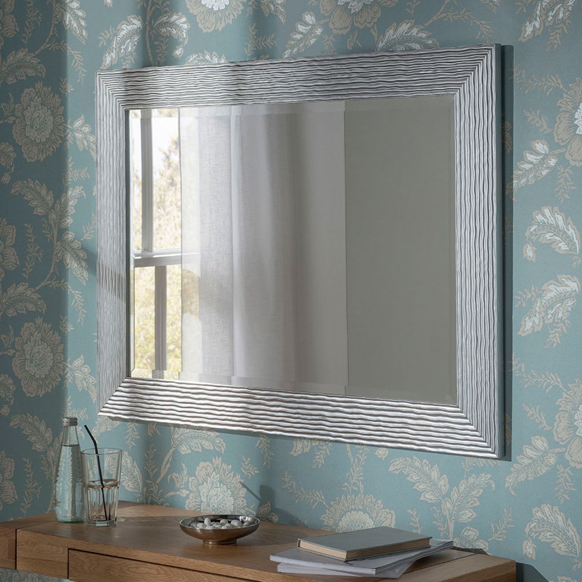 Rectangular Silver Decorative Mirror | Decorative Mirrors Intended For Silver Decorative Wall Mirrors (View 14 of 15)