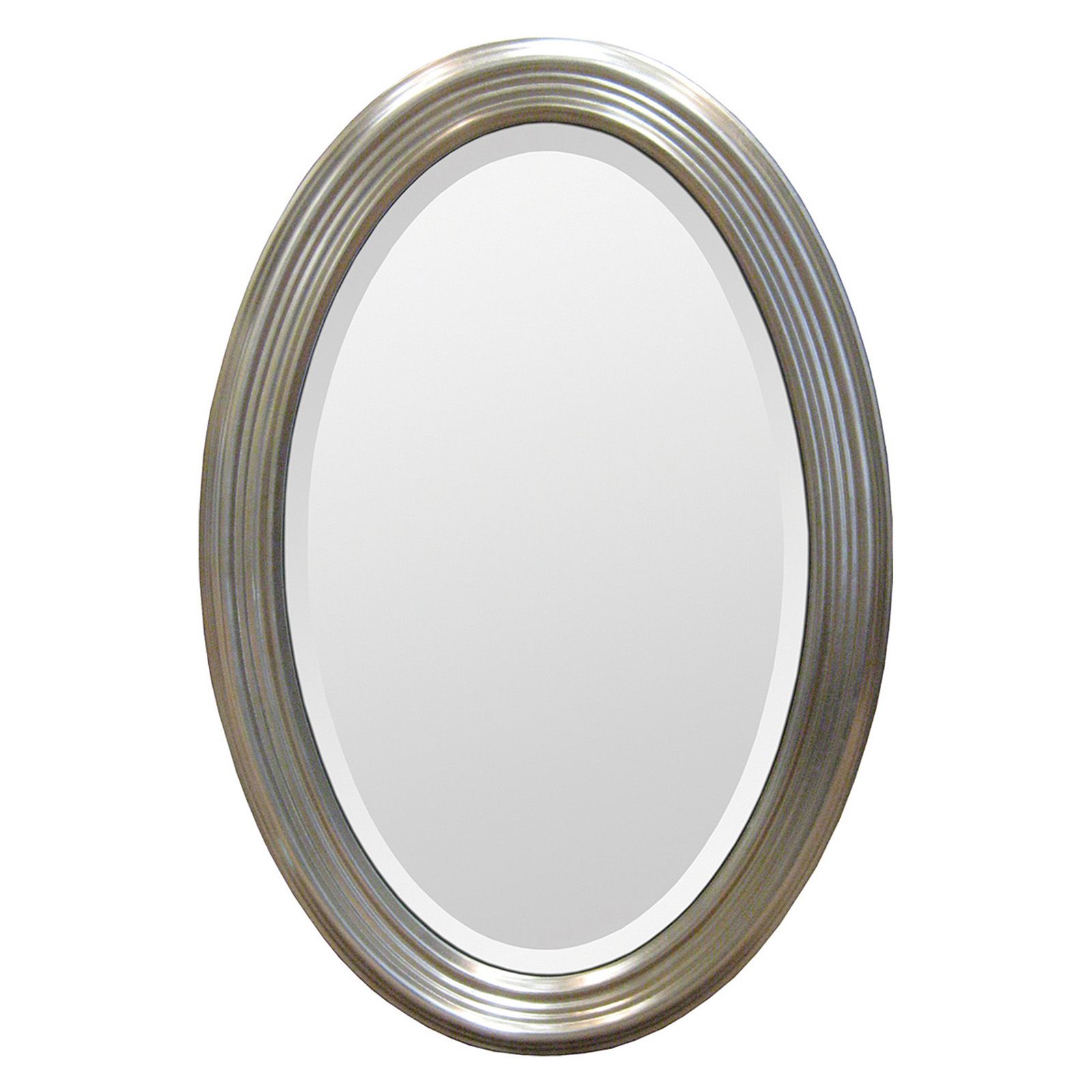 Ren Wil Silver Beveled Oval Wall Mirror – 21W X 31H In (View 13 of 15)