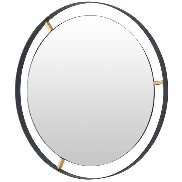 Rogue Décor Framed 30 Inch Round Matte Black Wall Mirror – Free Intended For Matte Black Led Wall Mirrors (View 3 of 15)
