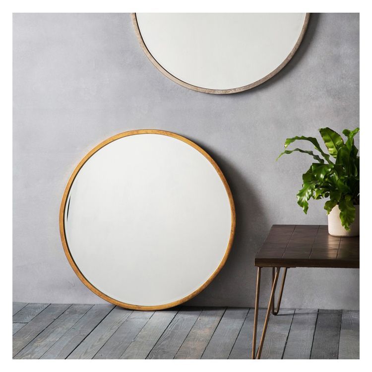 Round Antique Gold Mirror 80Cm | Antique Mirror Wall, Round Wall Mirror Pertaining To Gold Rounded Corner Wall Mirrors (View 11 of 15)