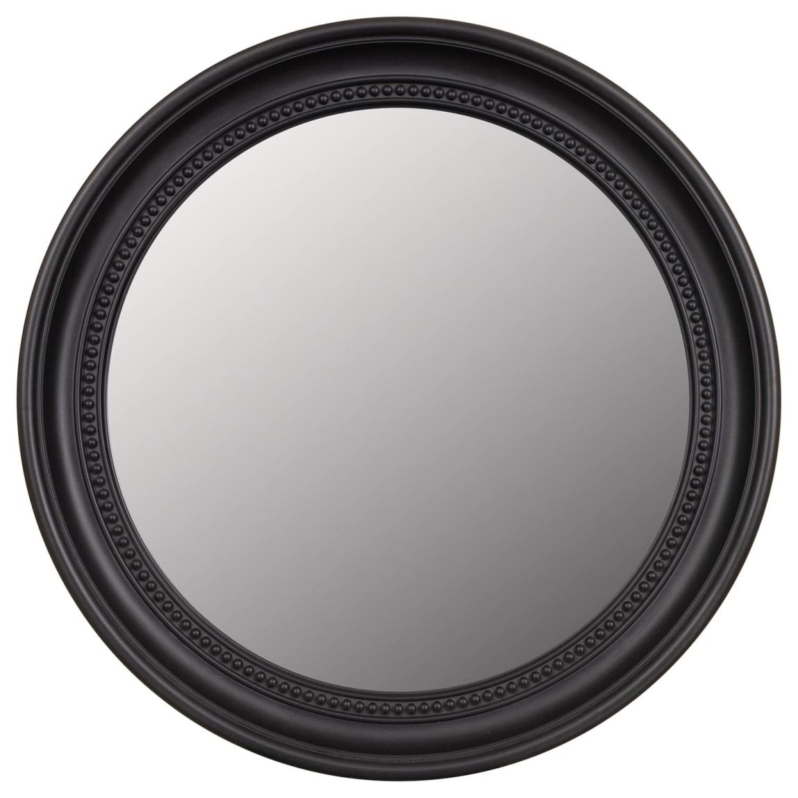 Round Beaded Mirror – Black | Home Accessories – B&M Intended For Round Beaded Trim Wall Mirrors (View 9 of 15)