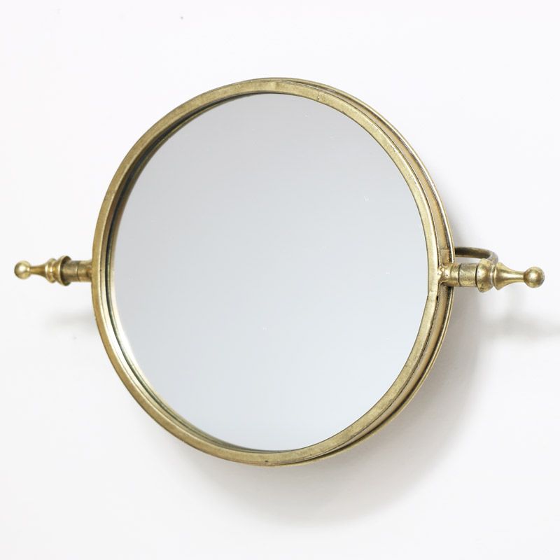 Round Gold Adjustable Wall Mirror – Windsor Browne Throughout Golden Voyage Round Wall Mirrors (View 11 of 15)