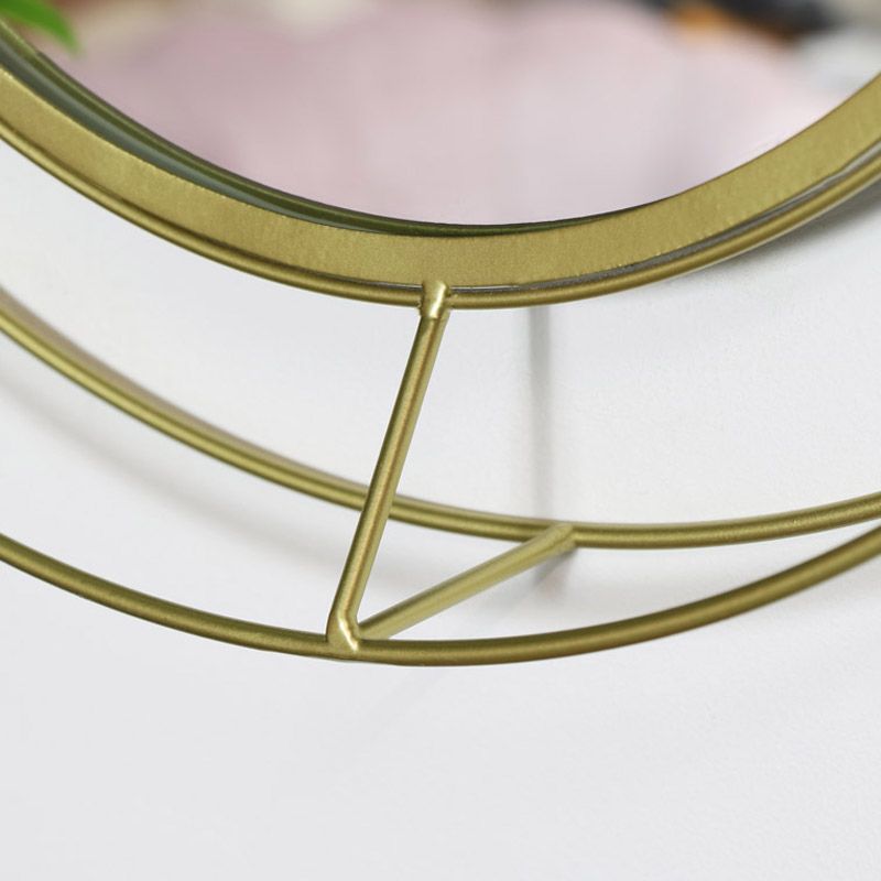 Round Gold Metal Framed Wall Mirror – Melody Maison® Inside Gold Metal Framed Wall Mirrors (View 2 of 15)