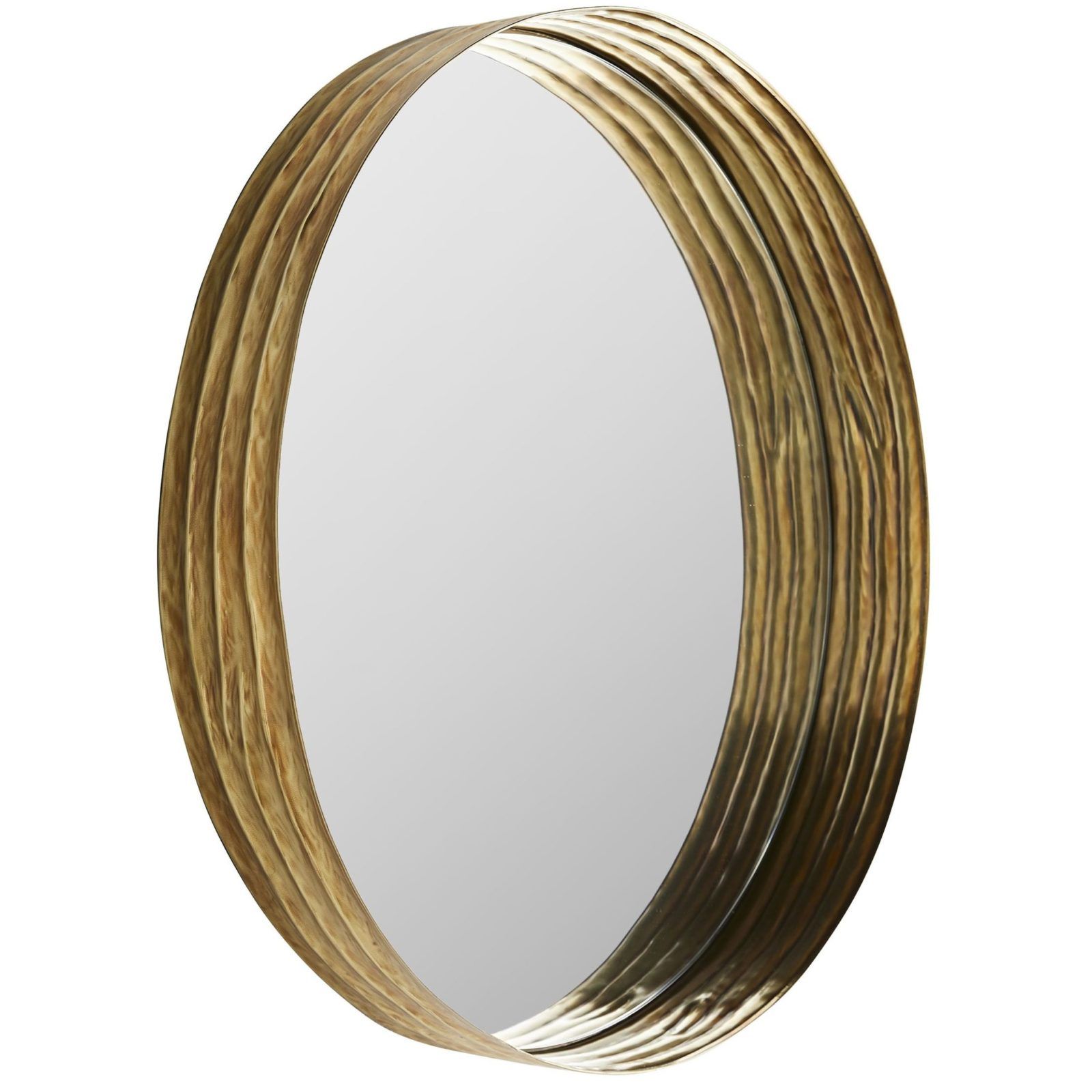Round Gold Wall Mirror – Antique Brass Round Decorative Wall Mirror Inside Gold Rounded Edge Mirrors (View 4 of 15)