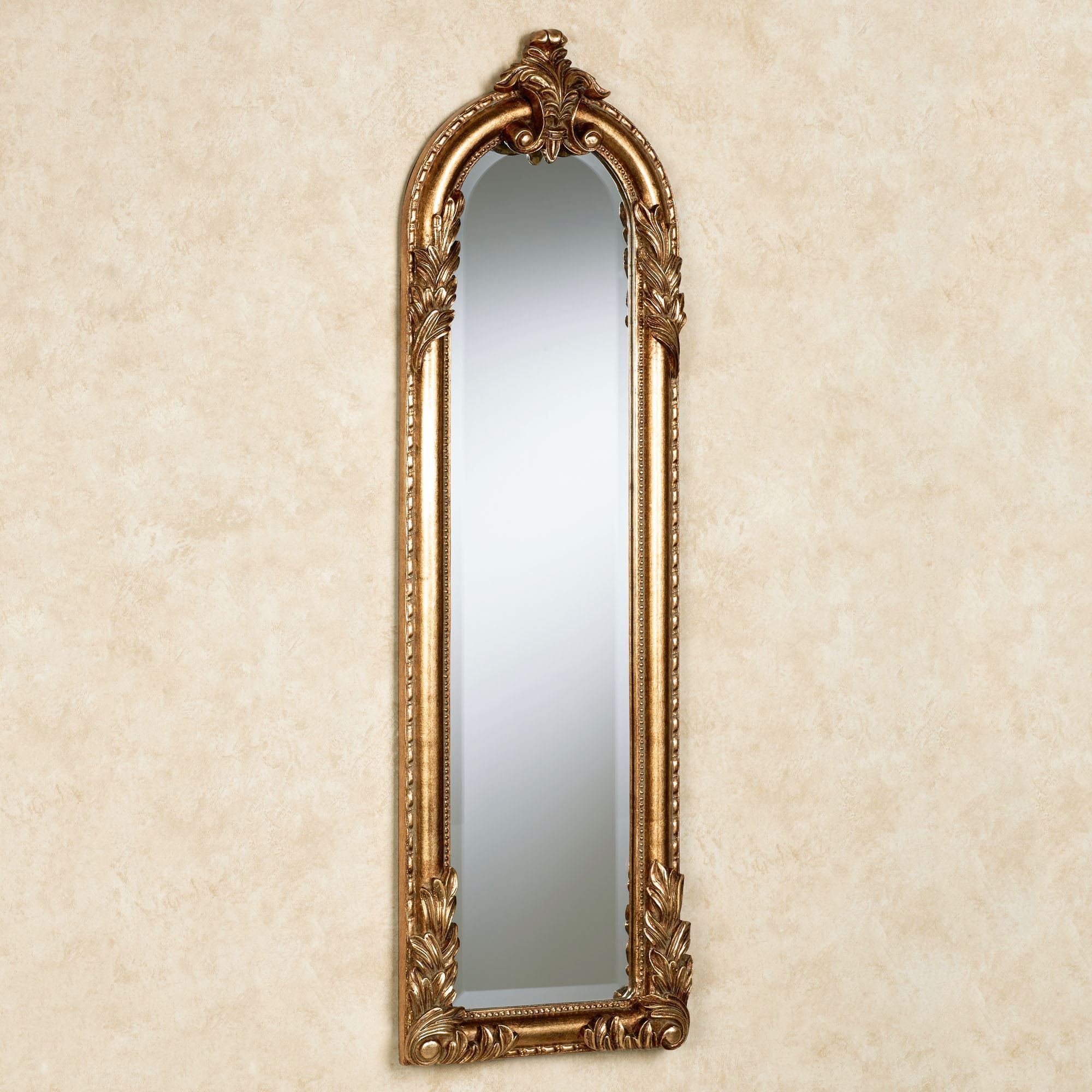 Royal Acanthus Gold Arched Wall Mirror With Regard To Gold Arch Top Wall Mirrors (View 8 of 15)