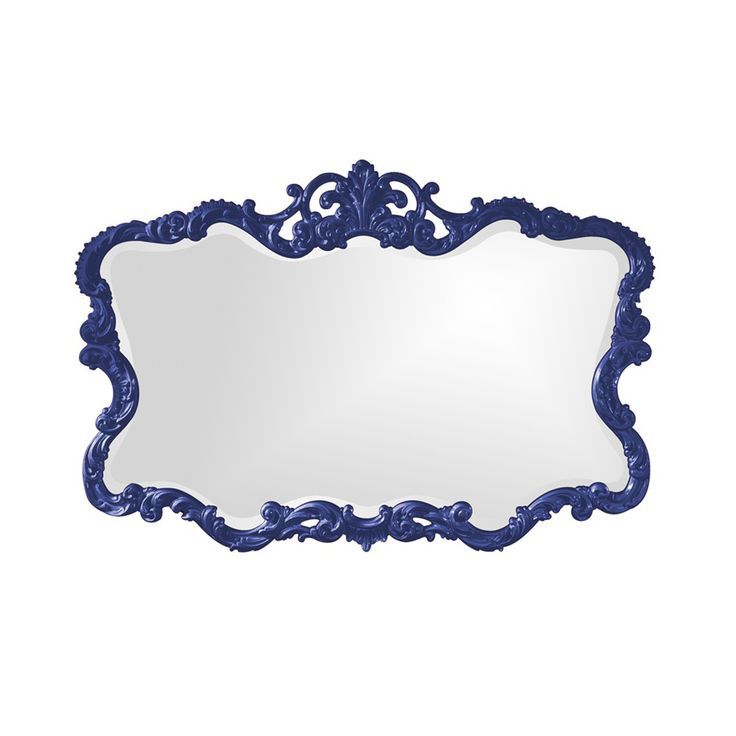 Royal Blue Baroque Mirror | Black Wall Mirror, Purple Mirror, Baroque With Royal Blue Wall Mirrors (View 12 of 15)