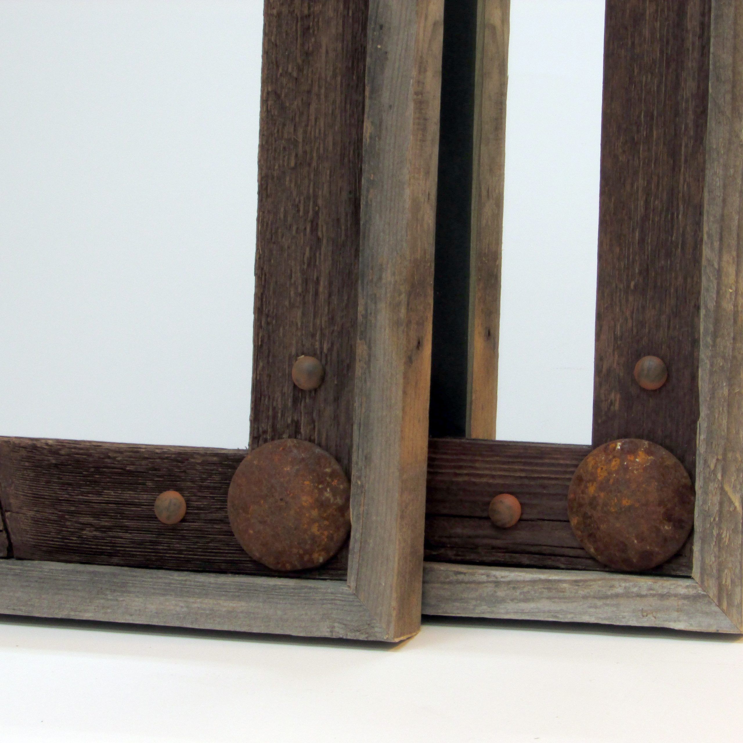 Rustic Reclaimed Wood Mirror Frames Within Rustic Getaway Wood Wall Mirrors (View 15 of 15)