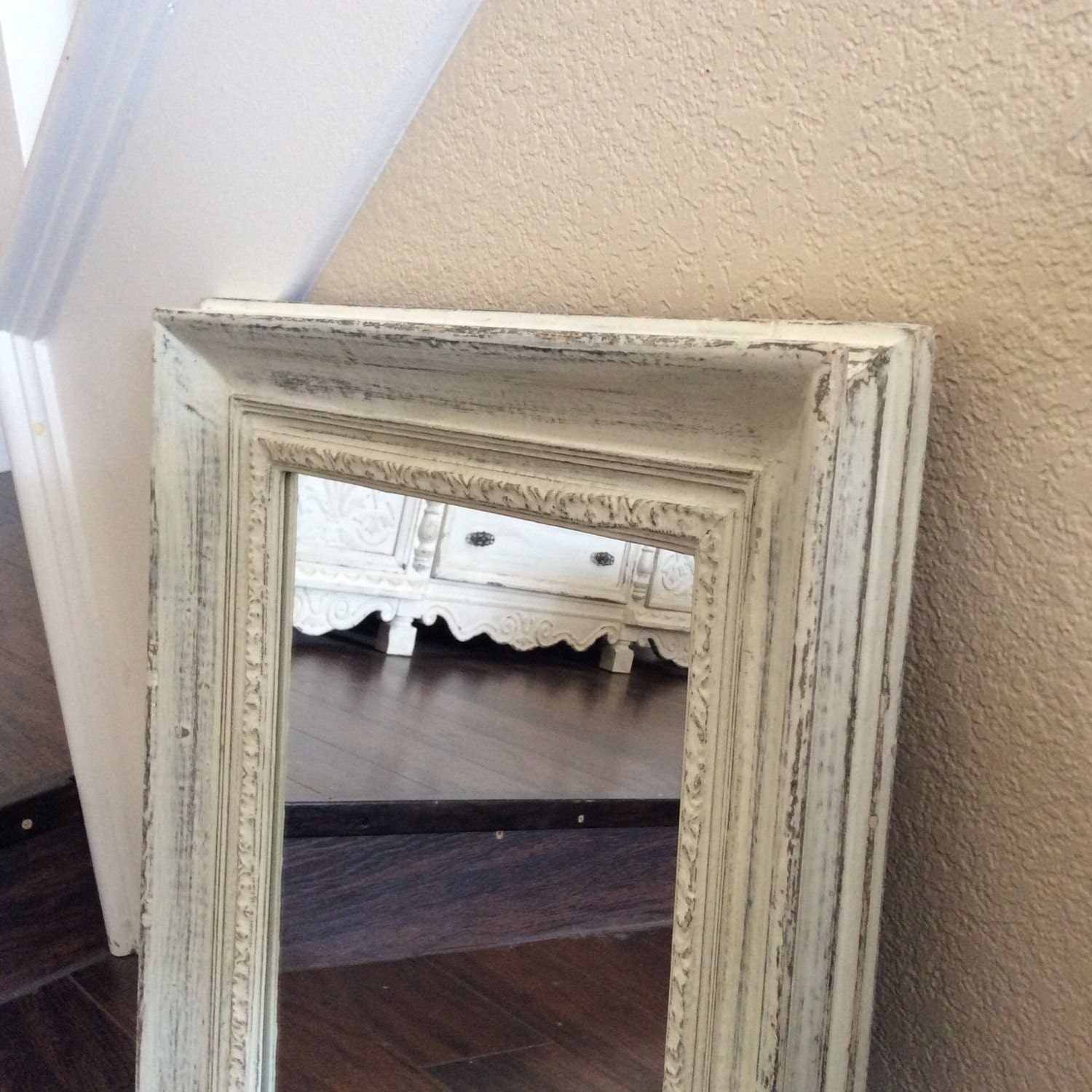 Rustic White Mirror For Sale Wood Mirror Wall Mirror Beach In Rustic Getaway Wood Wall Mirrors (View 6 of 15)