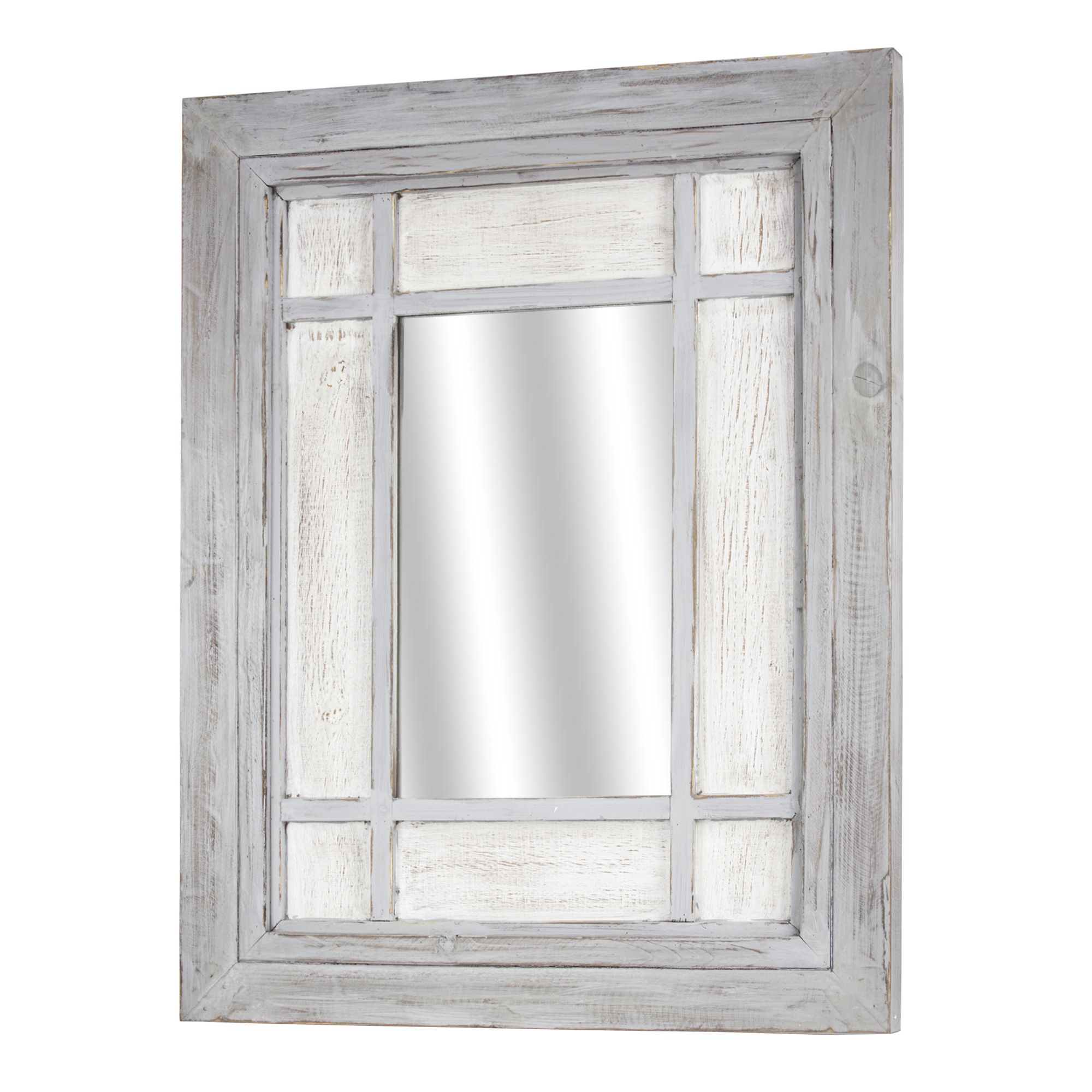 Rustic Wood Window Wall Mirror – Walmart – Walmart For Rustic Wood Wall Mirrors (View 4 of 15)