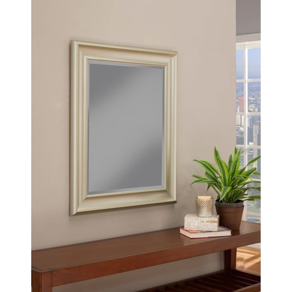 Sandberg Furniture Brushed Bronze 36 X 30 Inch Wall Mirror – A/N Throughout Silver And Bronze Wall Mirrors (View 6 of 15)
