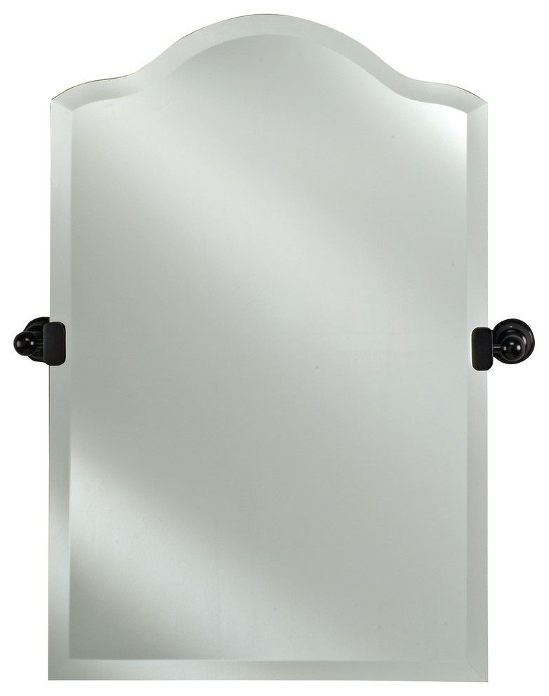 Scallop Frameless Bevel Mirrors W/ Tilt Brackets – Traditional Intended For Polygonal Scalloped Frameless Wall Mirrors (View 7 of 15)