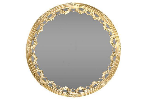 Scalloped Round Mirror On Onekingslane | Round Mirrors, Mirror Pertaining To Gold Scalloped Wall Mirrors (View 15 of 15)