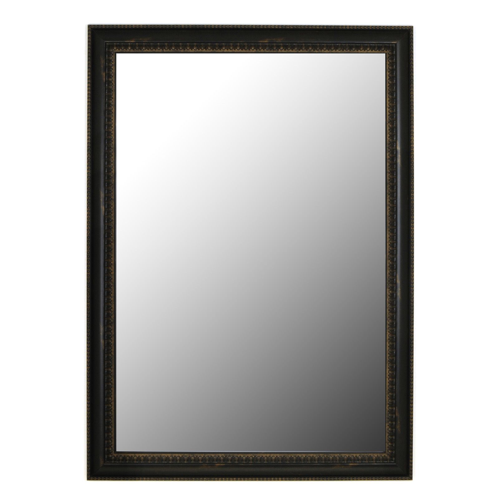 Second Look Mirrors Beaded Copper Black Petite Wall Mirror – Mirrors At Pertaining To Black Beaded Rectangular Wall Mirrors (View 7 of 15)