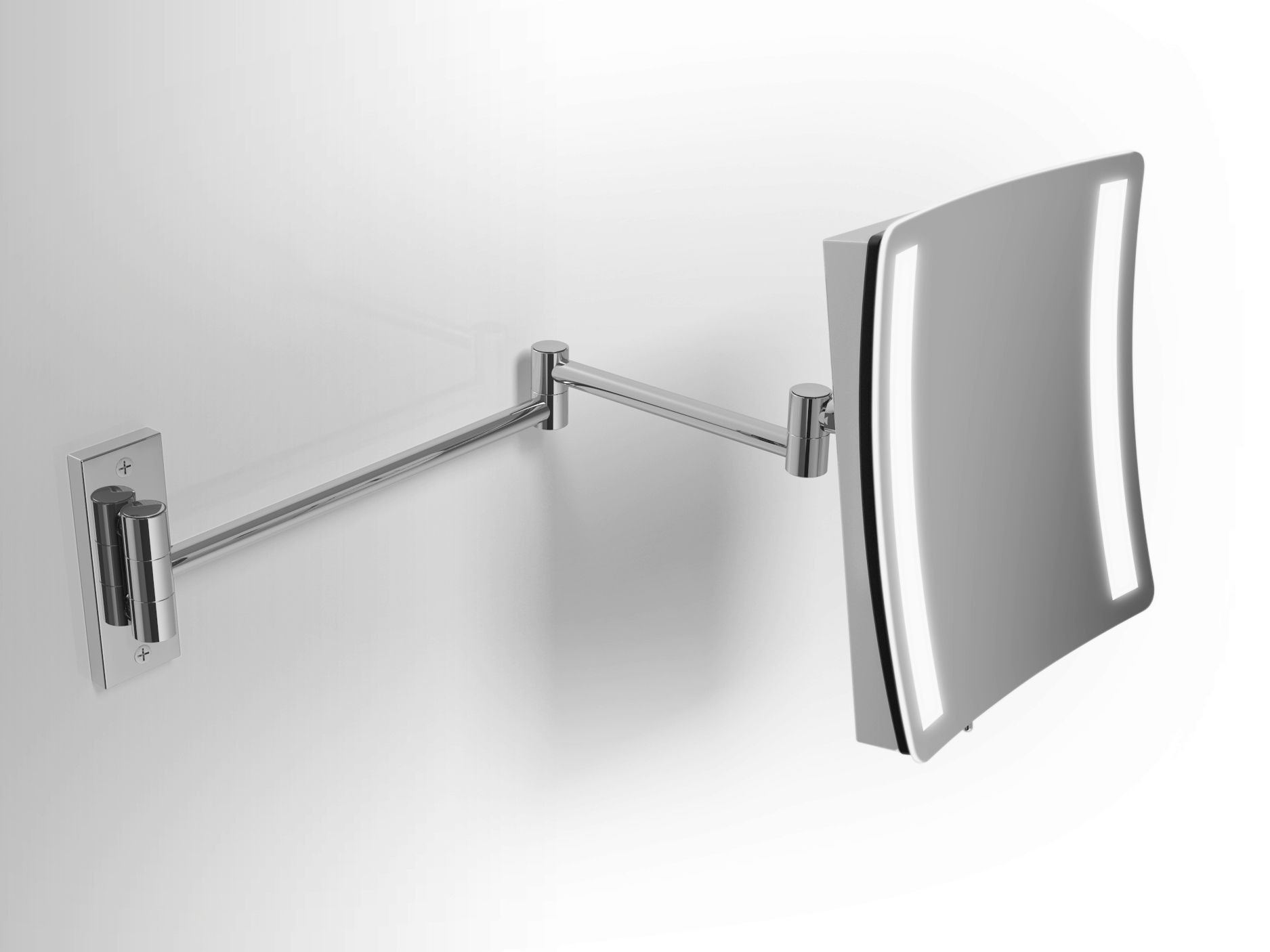 Shaving Mirror With Integrated Lightingalna Inside Edge Lit Square Led Wall Mirrors (View 14 of 15)