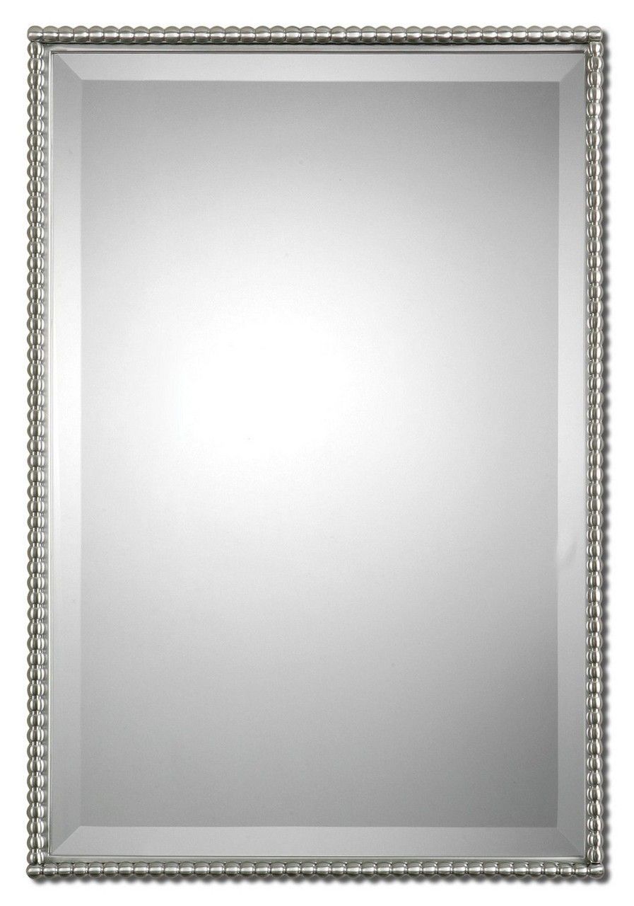 Sherise Brushed Nickel Mirroruttermost | Brushed Nickel Mirror Intended For Brushed Nickel Octagon Mirrors (View 9 of 15)