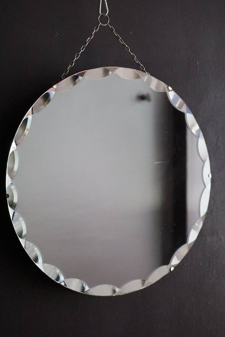 Shimmering Round Vintage Mirror Sunburst Frameless Shape With Throughout Jagged Edge Round Wall Mirrors (View 6 of 15)