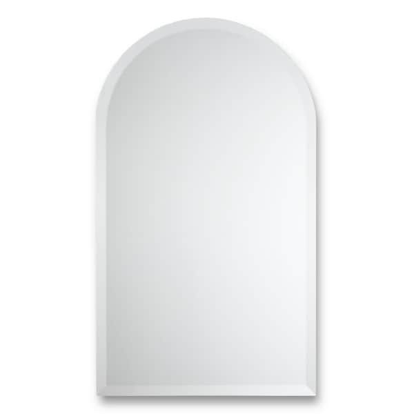 Shop Frameless Arched Top Beveled Wall Mirror – Silver – Free Shipping In Crown Arch Frameless Beveled Wall Mirrors (View 9 of 15)