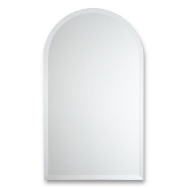 Shop Frameless Arched Top Beveled Wall Mirror – Silver – Free Shipping With Frameless Tri Bevel Wall Mirrors (View 11 of 15)