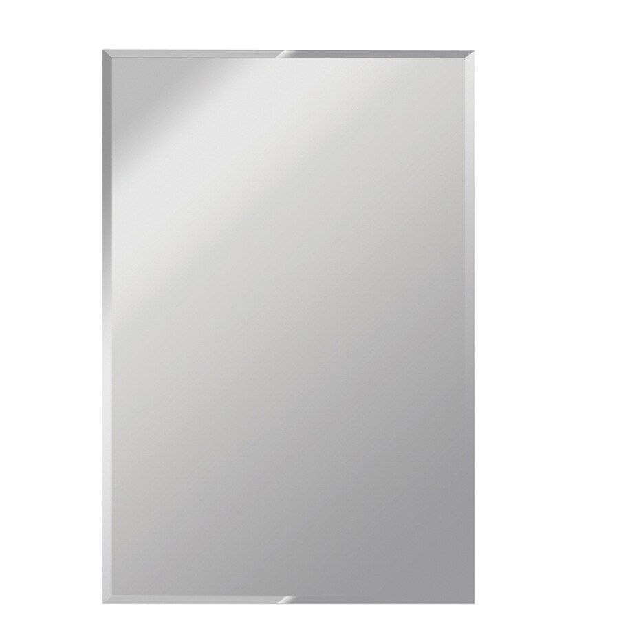 Shop Gardner Glass Products 30 In X 60 In Silver Beveled Rectangle Pertaining To Frameless Rectangular Beveled Wall Mirrors (View 5 of 15)