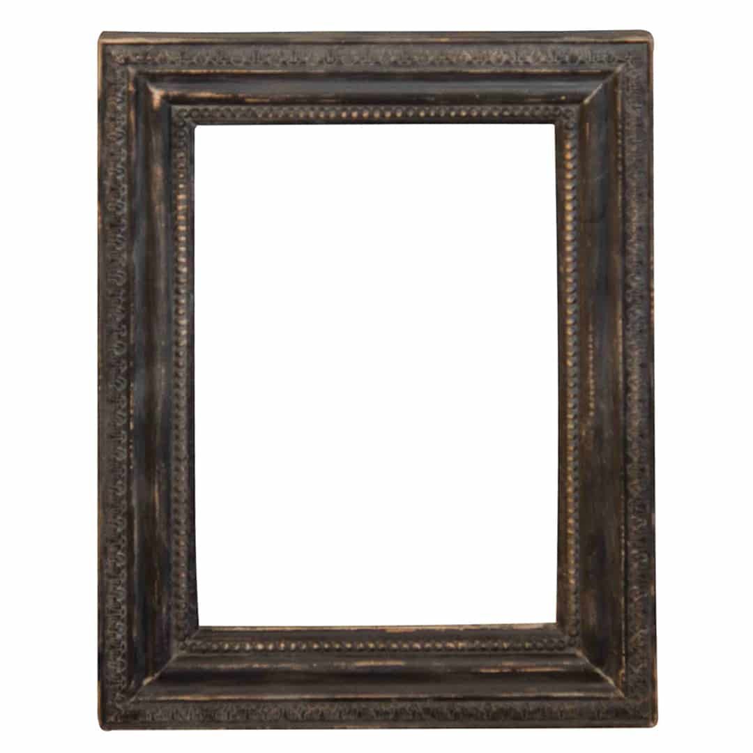 Shop Rectangular Solid Elm Beveled Mirror With Carved Detailing And Intended For Dark Gold Rectangular Wall Mirrors (View 3 of 15)