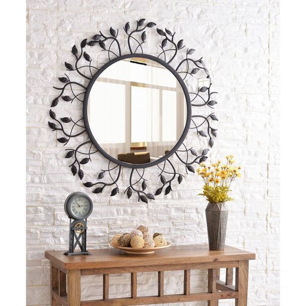Shop The Gray Barn Jartop West Oil Rubbed Bronze Wall Mirror Inside Gray Wall Mirrors (View 12 of 15)