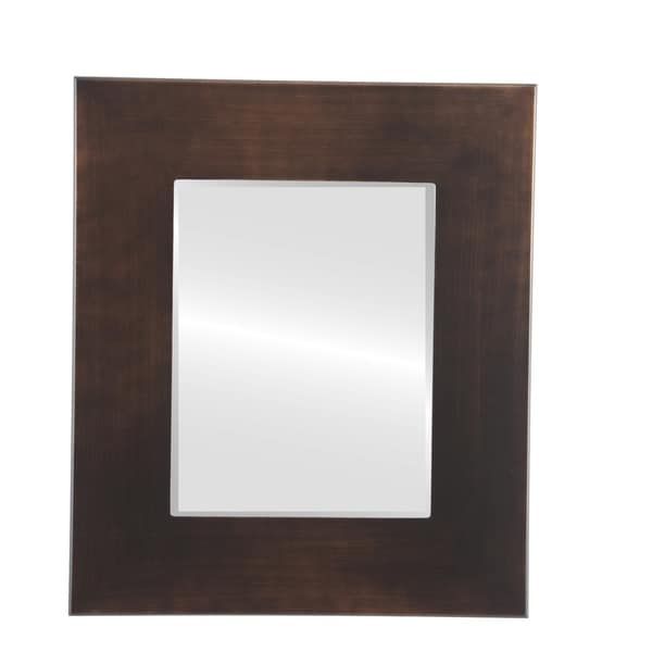Shop Tribeca Framed Rectangle Mirror In Rubbed Bronze – Antique Bronze Inside Silver And Bronze Wall Mirrors (View 8 of 15)