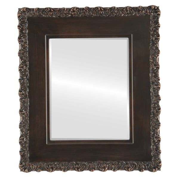 Shop Williamsburg Framed Rectangle Mirror In Rubbed Bronze – Antique For Silver And Bronze Wall Mirrors (View 7 of 15)