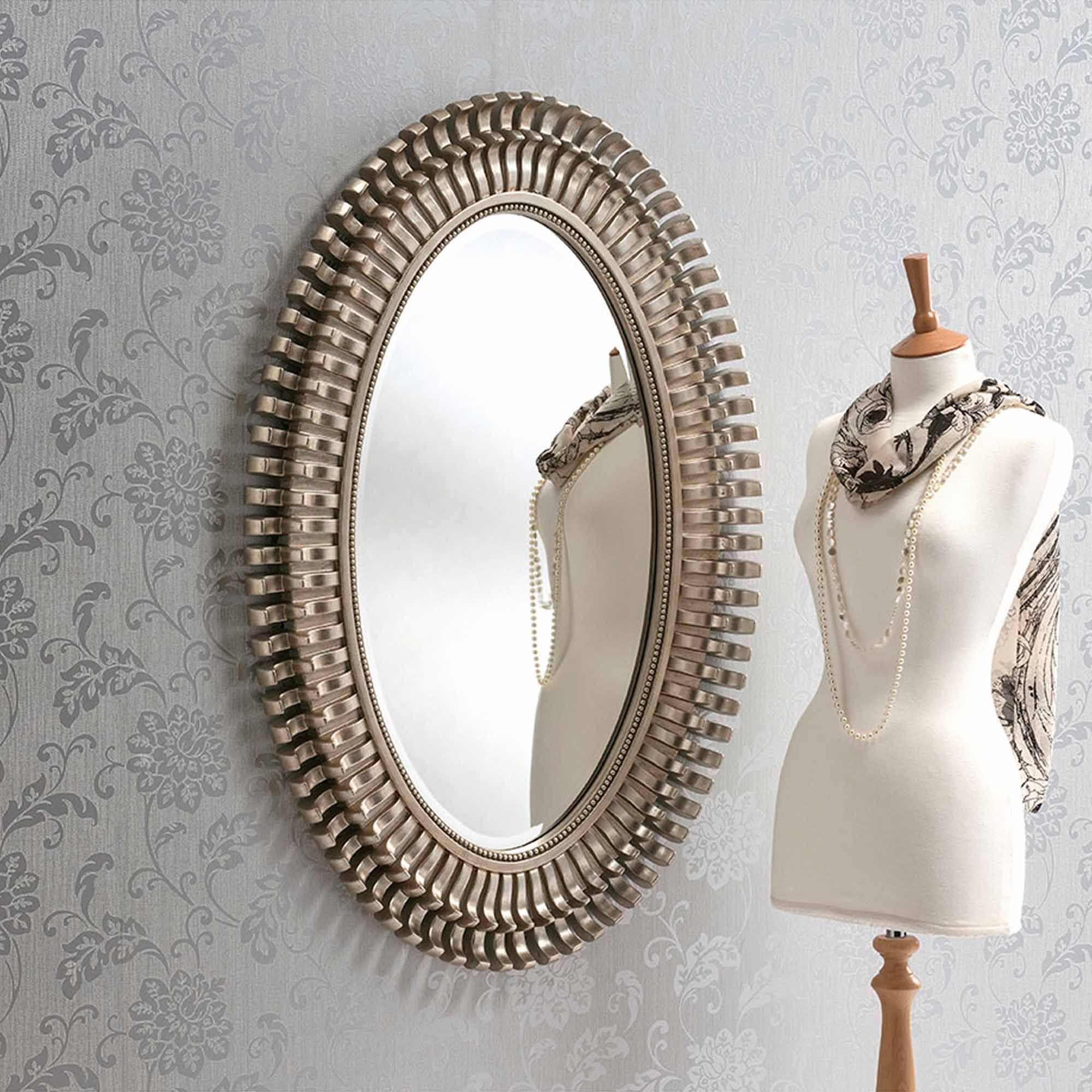 Silver Decorative Mirror Intended For Silver Decorative Wall Mirrors (View 11 of 15)