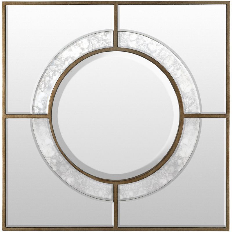 Square Brown Traditional Beveled Wall Mirror | Mirror Wall, Antique Regarding Chestnut Brown Wall Mirrors (View 8 of 15)