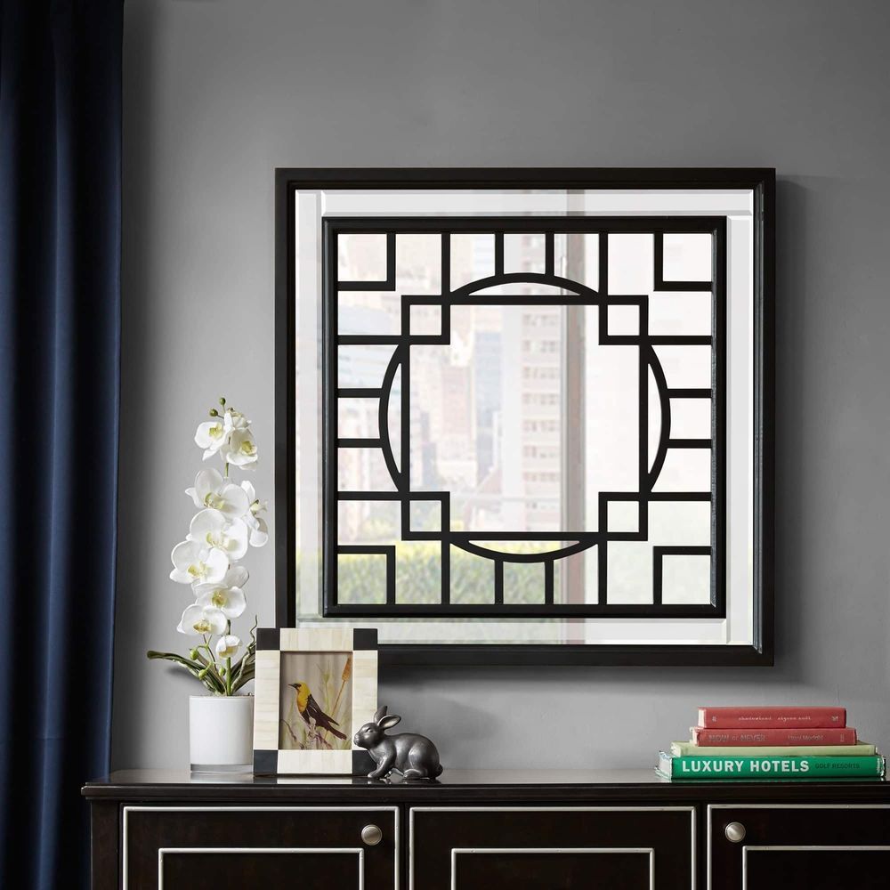 Square Mirror For Entry Table Foyer Living Room Hallway Entryway Pertaining To Black Square Wall Mirrors (View 7 of 15)