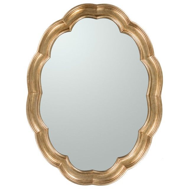 Surya Milburn Scallop Mirror Sumlb6051 | Gold Mirror Wall, Mirror Wall Within Gold Scalloped Wall Mirrors (View 2 of 15)